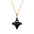 Кулон "Kristāla Rombs II (Graphite Lite Chrome)" с кристаллами Swarovski™